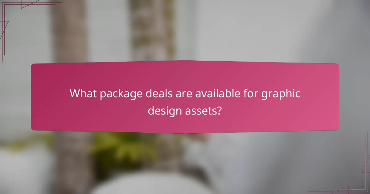 What package deals are available for graphic design assets?